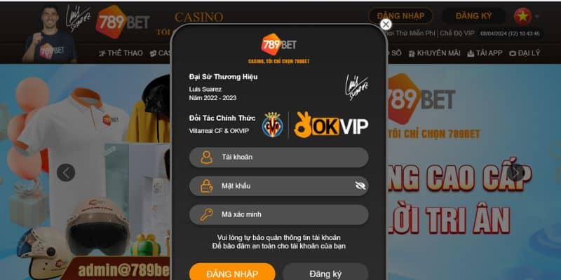 Đăng nhập tài khoản 789BET trong 5 giây