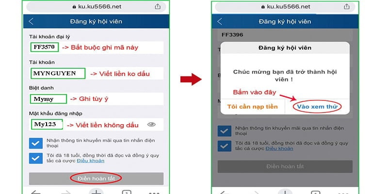 Chỉ với vài bước đơn giản để thực hiên quy trình tham gia vào Kubet88